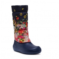 Сапожки Жостовская роспись/Темно синий. Модель 546. Сапожки Жостовская роспись/Темно синий. Модель 546.