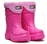 Сапоги Junior цвет Фуксия-Цикломен. Подростковые из ЭВА маломерки. Размер 37