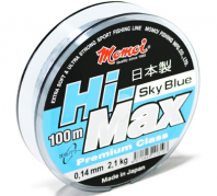 Леска Hi-Max Sky Blue 0,25 мм тест 6,5 кг 100 м