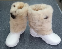 Унты меховые женские, натуральные р 35, цвет белый